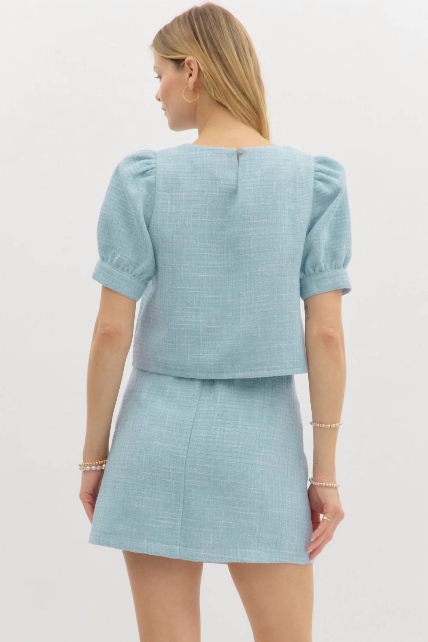 Entro - Textured Cuff Banded Top