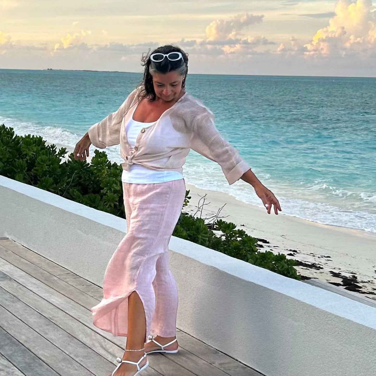 Gigi Moda - Flo Linen Capri Pants