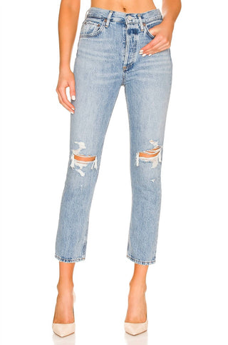 Agolde - Riley High Rise Straight Leg Jeans