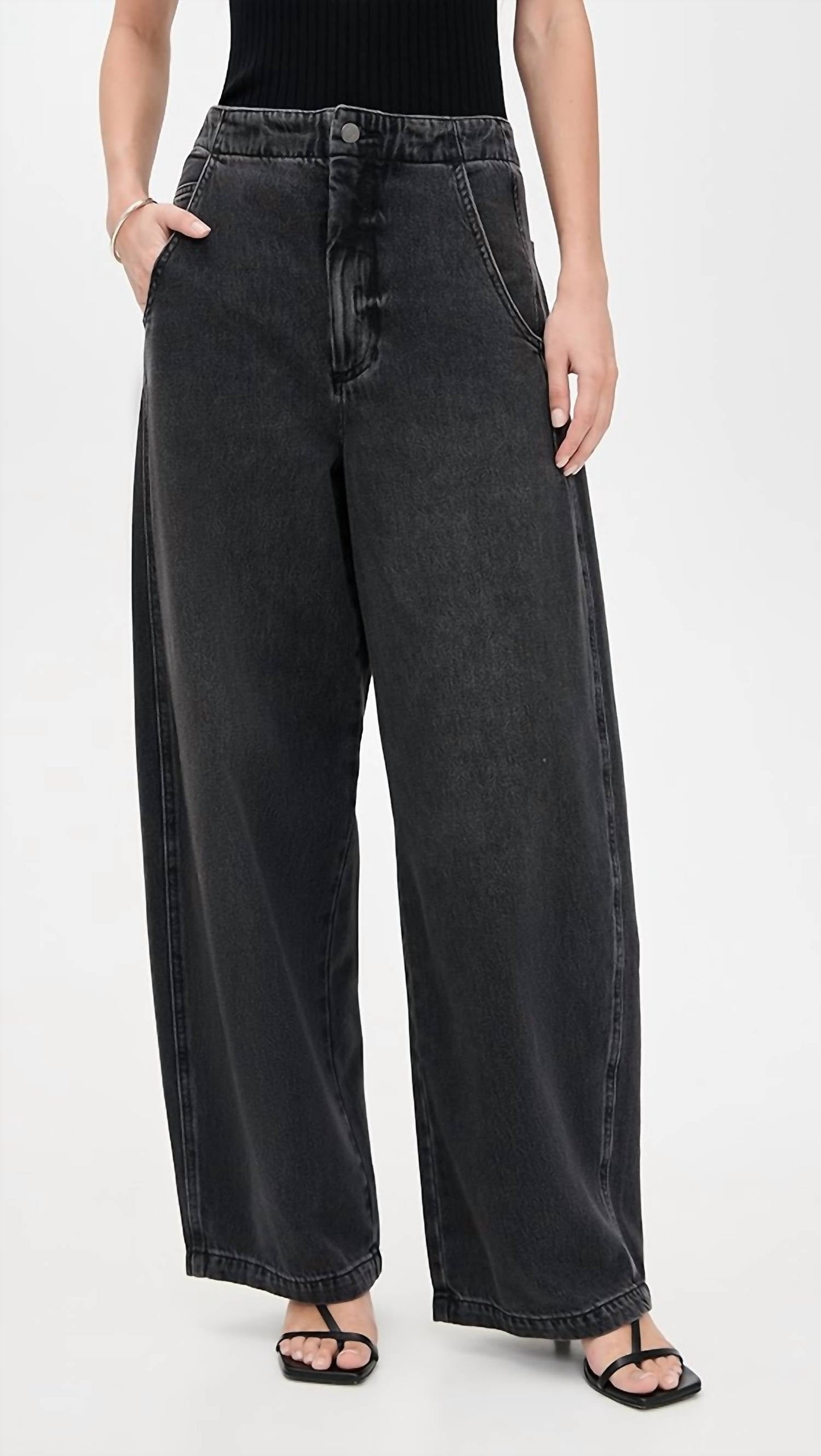 Pistola - Lottie High Rise Relaxed Bowed Leg Jeans