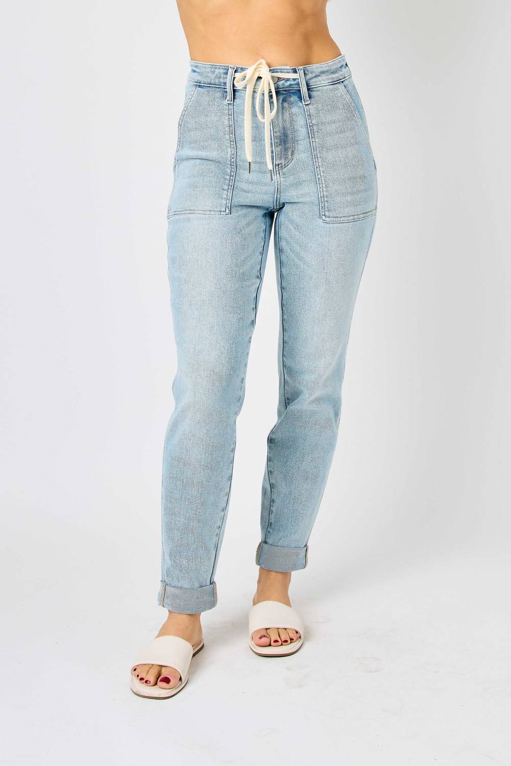 Judy Blue - High Waist Vintage Double Cuff Jogger