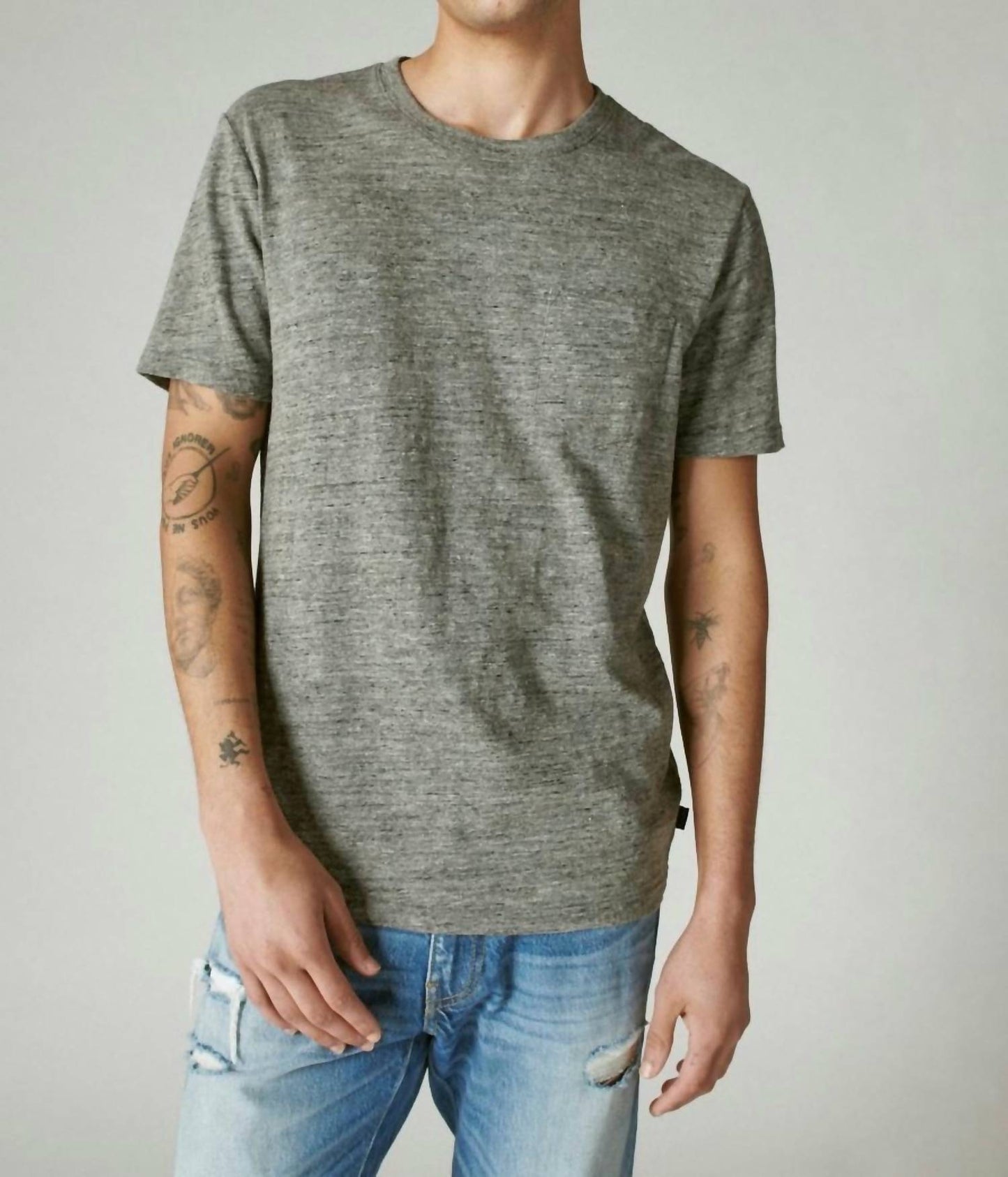 Lucky Brand - Linen Pocket Crew