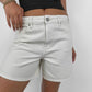 Hidden - Mid Rise Straight Leg Denim Shorts