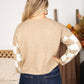 Blu Pepper - Checkered Sleeve Sweater