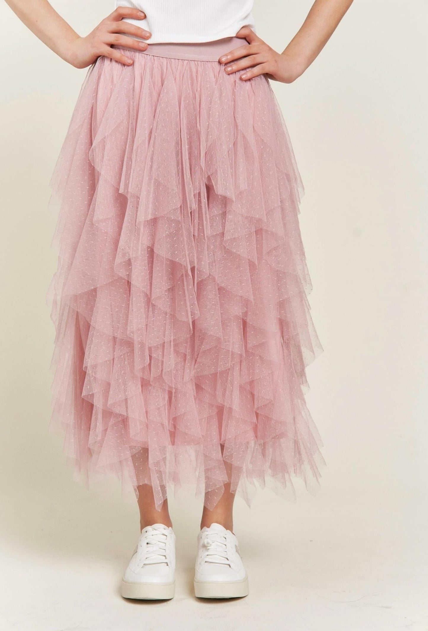 Jade By Jane - Tiered Mesh Skirt
