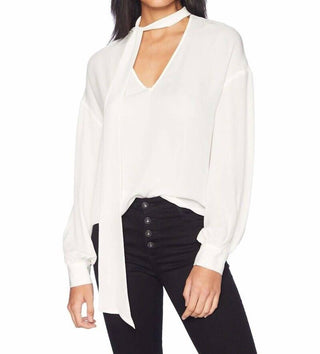 Ramy Brook - Tori Tie Neck Silk Long Sleeve Blouse