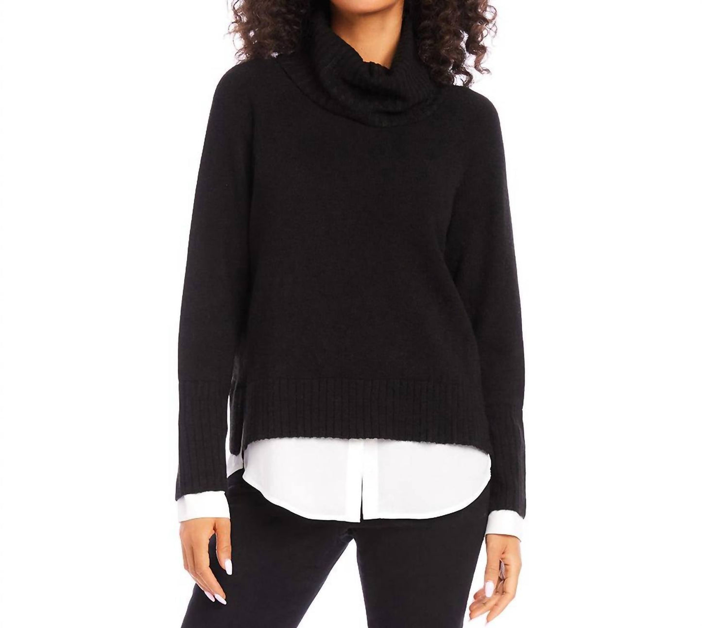 Karen Kane - Layered Turtleneck Sweater