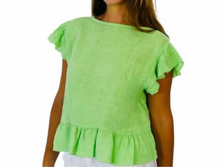 Linen & More - Flutter Linen Tie Top