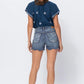 Judy Blue - Paisley Bandana Printed Jean Shorts