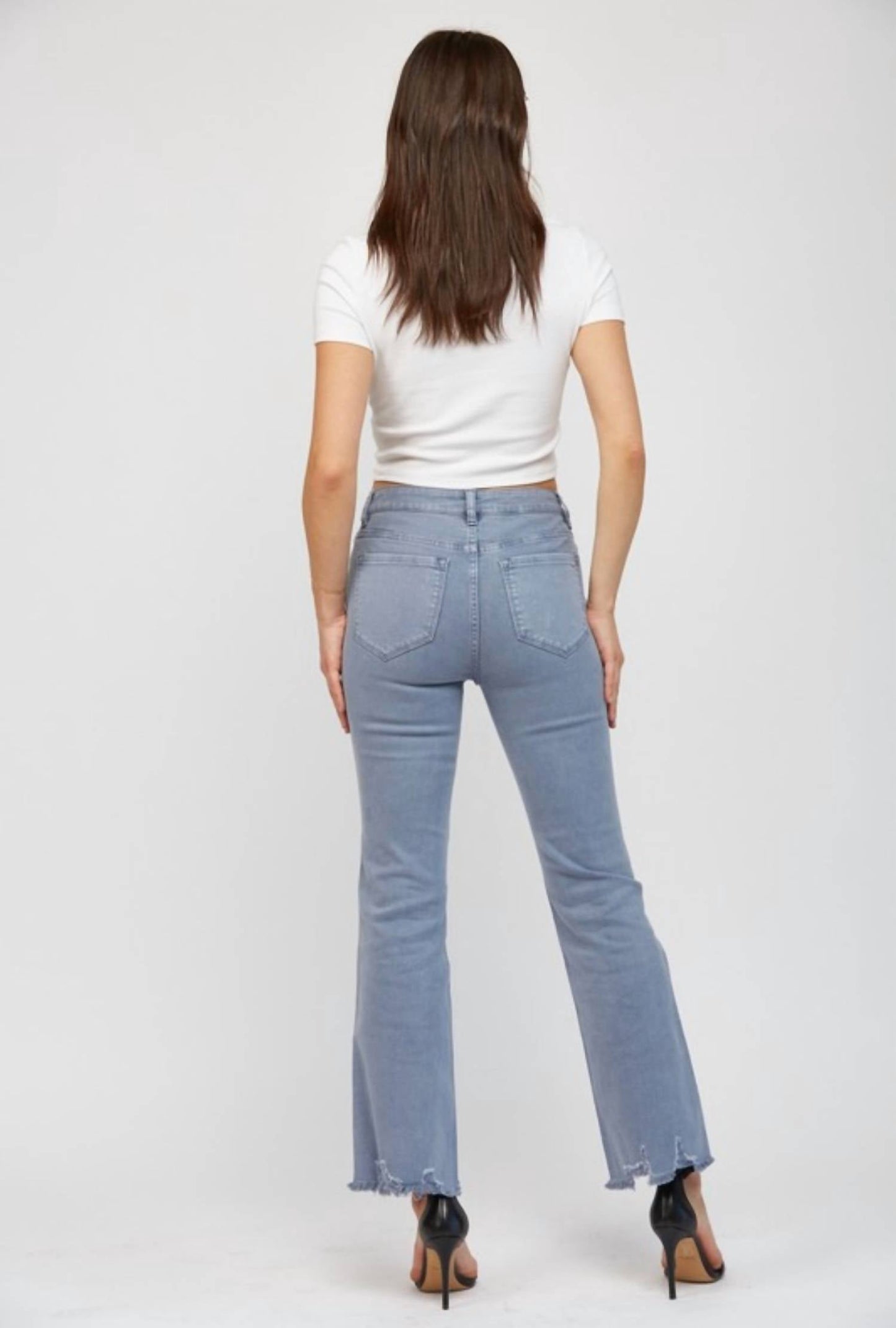 Mica Denim - CROP FLARE JEANS