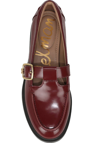 Sam Edelman - Women's Elaina Leather Buckle Detailed Slip On Fashion Loafers