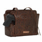 American West - Women's Secret Collection Zip Top Tote Bag With Compartment