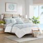 Duvet Cover Mini Set White Full/Queen