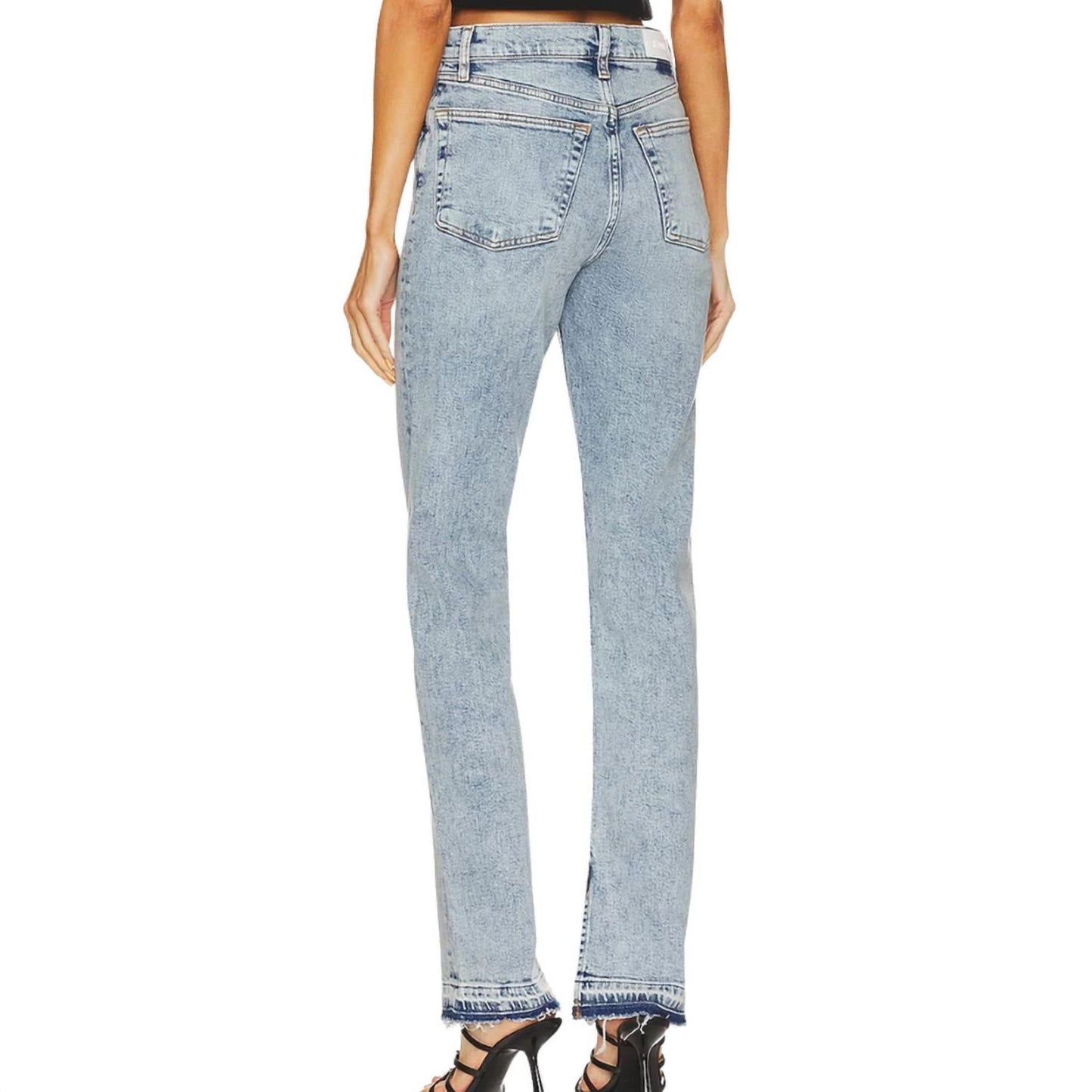 Re/Done - Women's 70s High Rise Skinny Boot Jeans