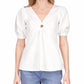 Michael Kors - Lined Ring Cutout Blouse