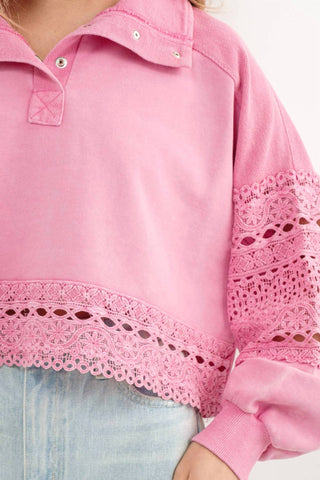 Blue B - Powerpuff Lace Pullover