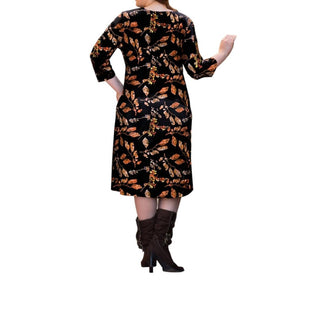 On The Plus Side - Lallie 3/4 Sleeve Dress with Pockets - Plus Size