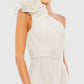 Mac Duggal - Rosette One Shoulder Tea Length Dress
