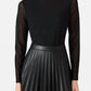 Steve Madden - Nevah Sheer Long Sleeve Mini Dress