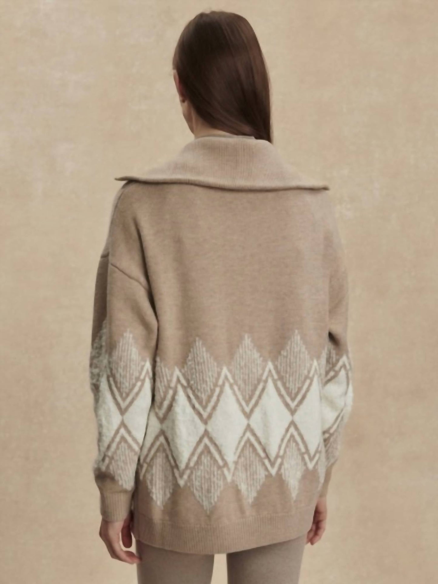 Varley - Betty Jacquard Half Zip Pullover Sweater