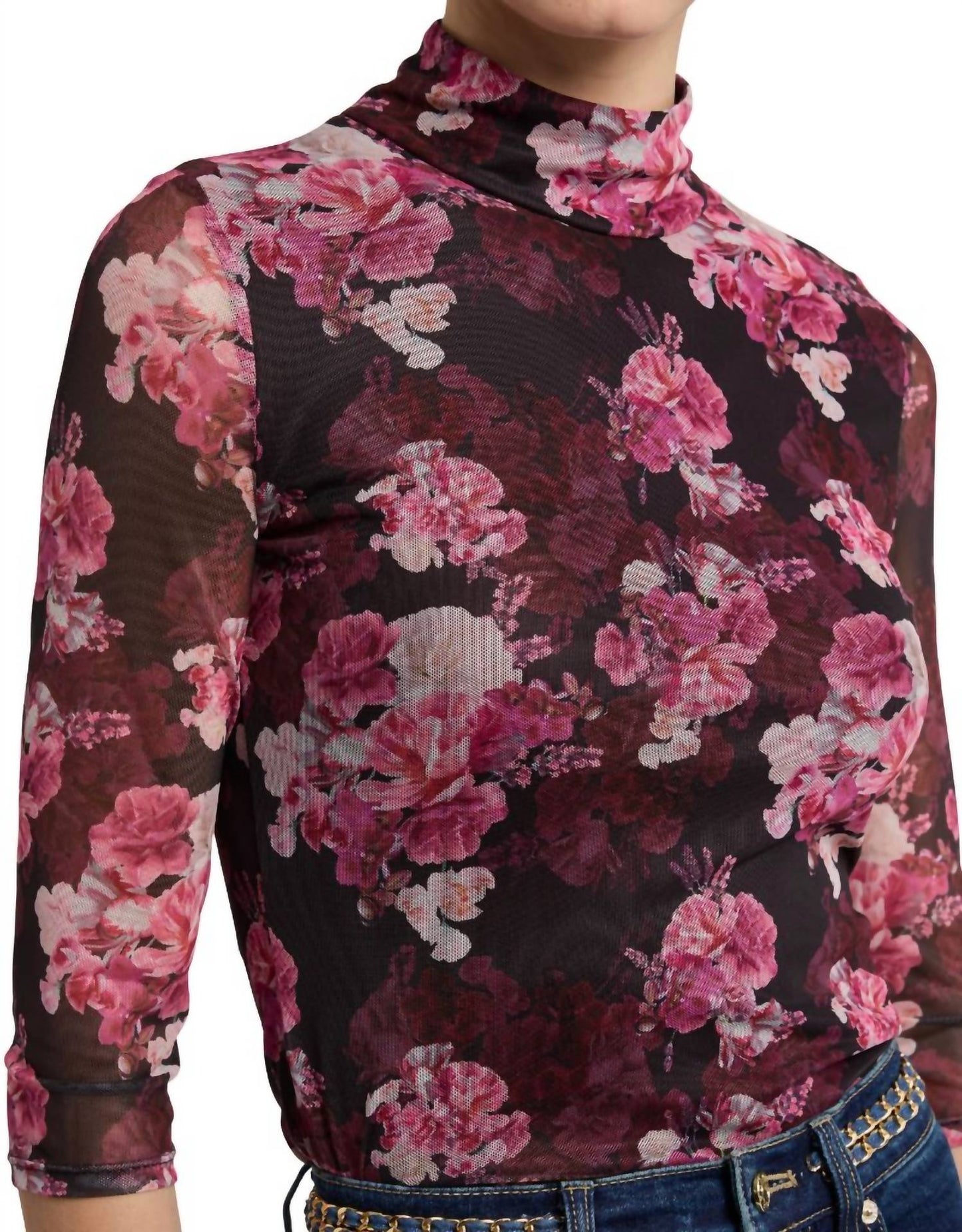 Generation Love - Women's Milo Floral Mesh Bodysuit