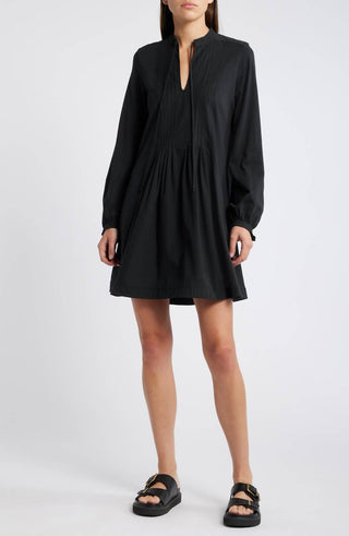 Nation Ltd - Ariana Pintuck Long Sleeve Organic Cotton Dress