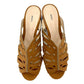 Schutz - Women's Suede Leather Open Toe Mules Laser Cut Sandals