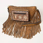 American Darling - Tooled Leather Fringe Crossbody Bag
