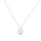 Aamiaa - 0.53 Carat Natural Diamond Pear Halo Cluster Pendant