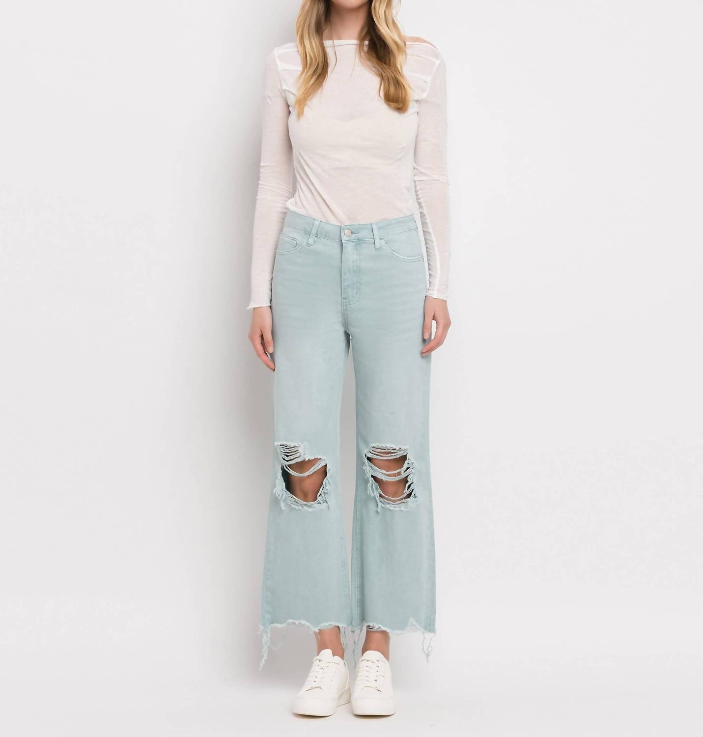 Vervet By Flying Monkey - CROP FLARE JEANS
