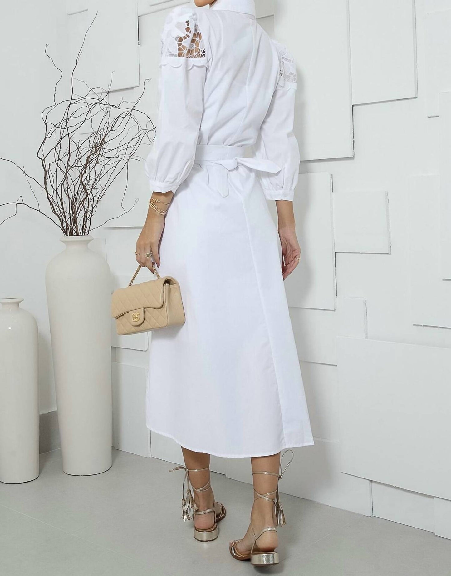 Marie Mercié - Vitoria White Linen Dress