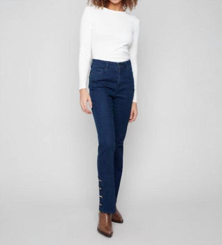 Charlie B - Bootcut Jeans With Gem Buttons