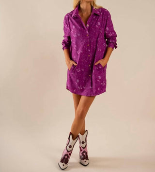 Care Tucker - Preslie Poplin Shirt Dress - All Over Western