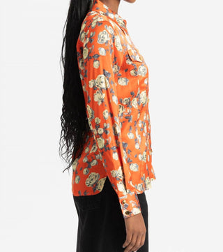 Ganni - Printed Satin Shirt
