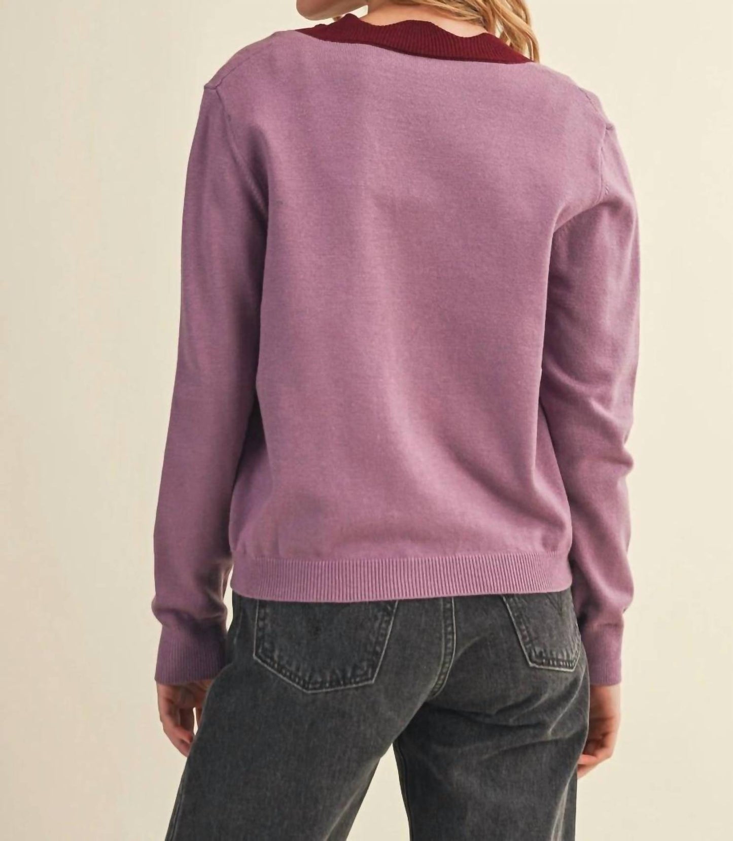 &Merci - Scalloped Sweater Cardigan