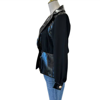 Oolala - Patent Chifton Combo Jacket