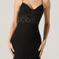 Astr - Women's Floral Lace Knit Dress