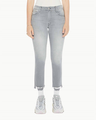 Mother - Insider Crop Step Fray Bootcut Ankle Jeans