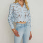 L'Agence - Seychelle Cropped Lace Blouse