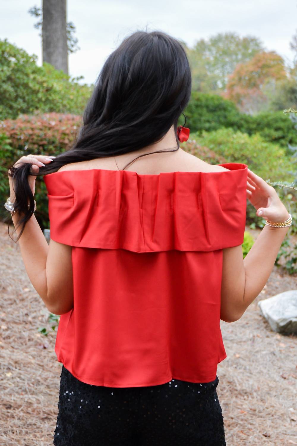 Tcec - Bowtiful Bliss Off The Shoulder Top