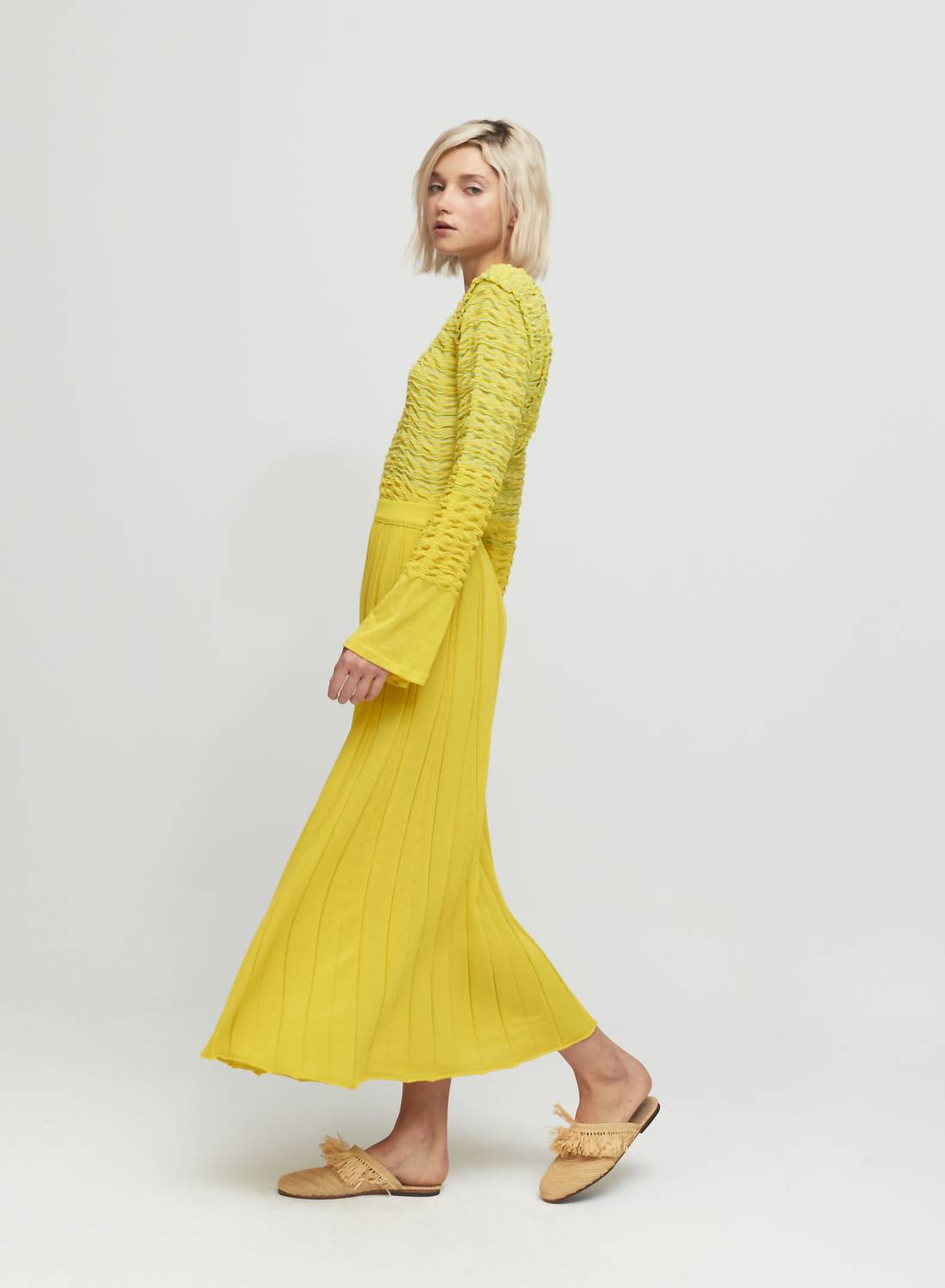 Aldo Martins - Yellow Knit Skirt