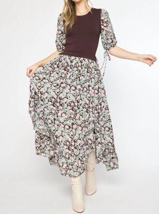 Entro - Floral Knitted Maxi Dress