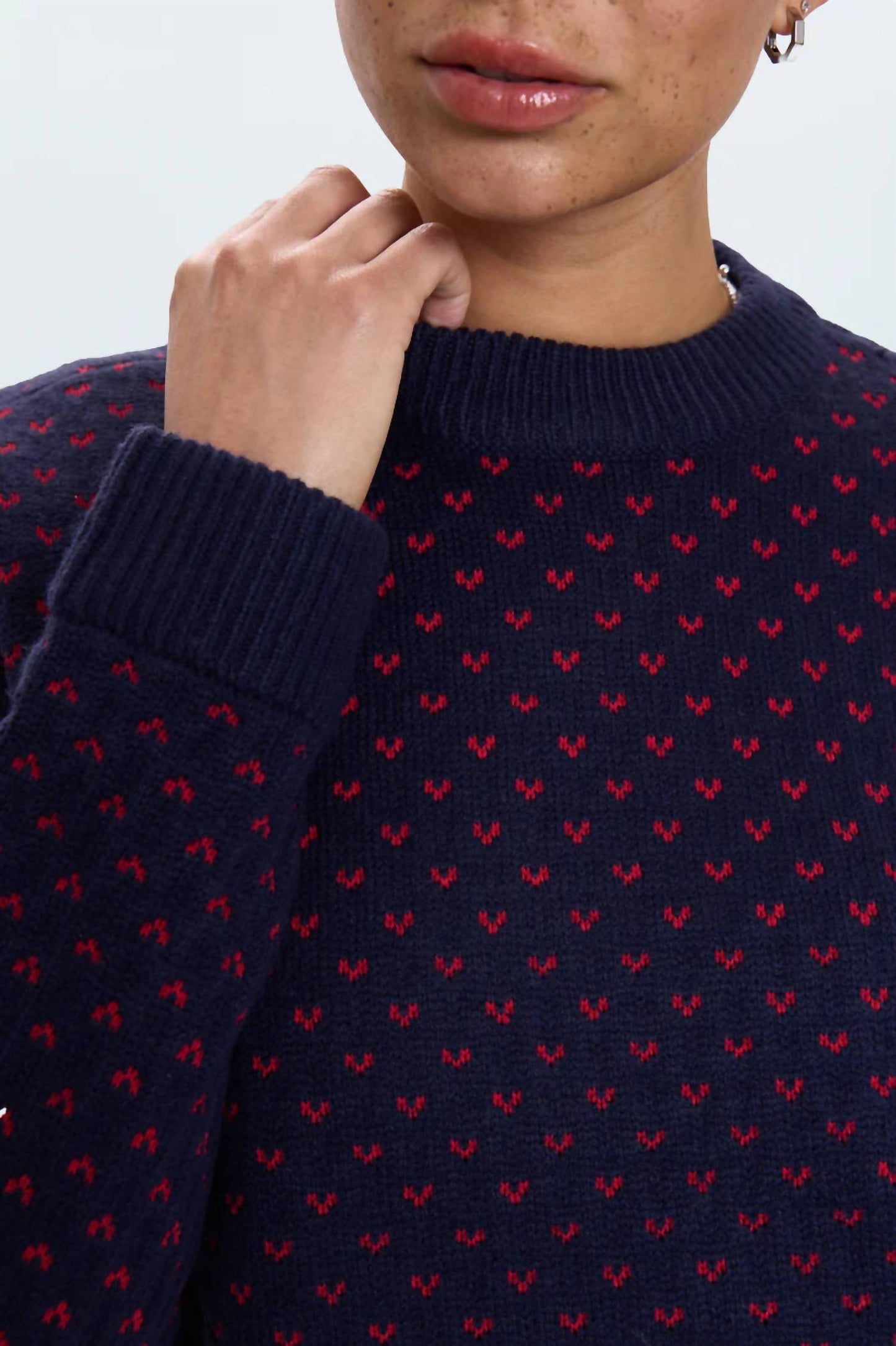 Pistola - Hanna Red Hearts Sweater