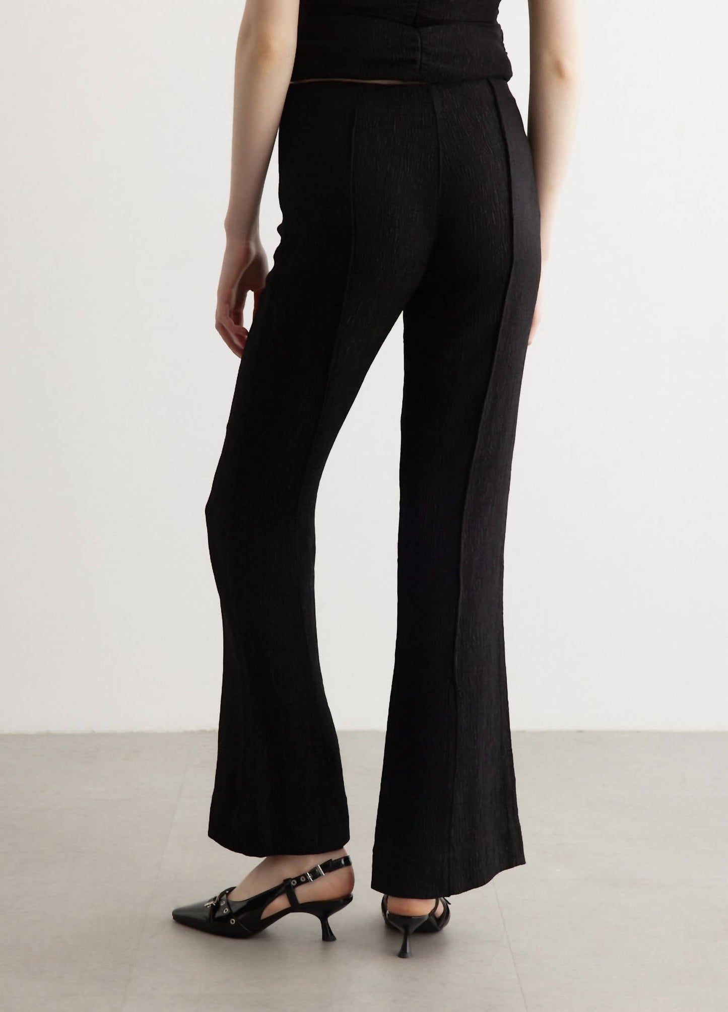 Ganni - Viscose Stretch Crepe Flared Pants