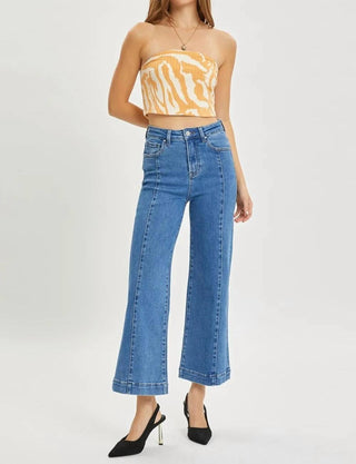 Risen - Full Size High Rise Wide Leg Jeans