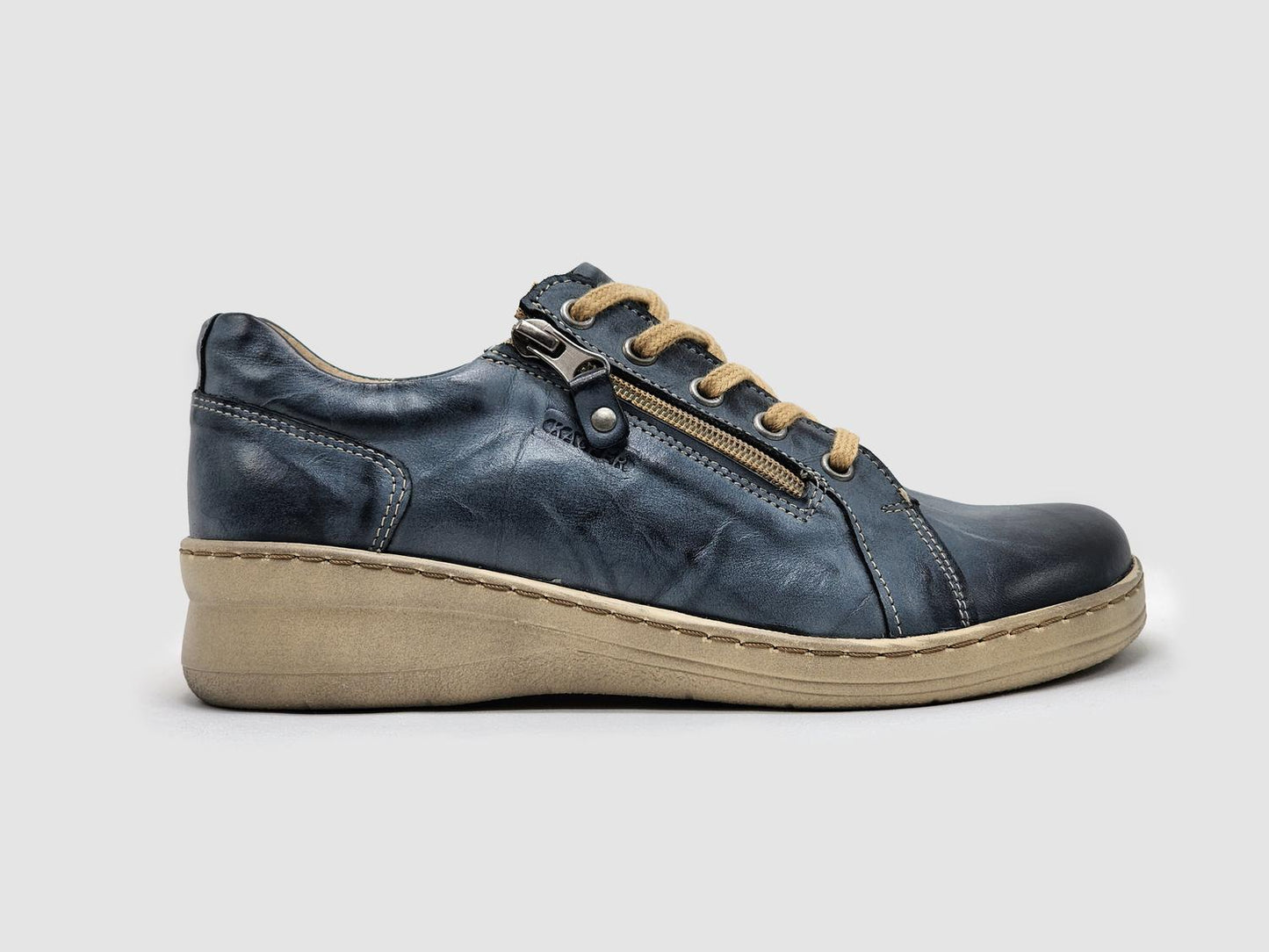 Kcr Group - Women's Dr Wellness Zip-Up Leather Shoes