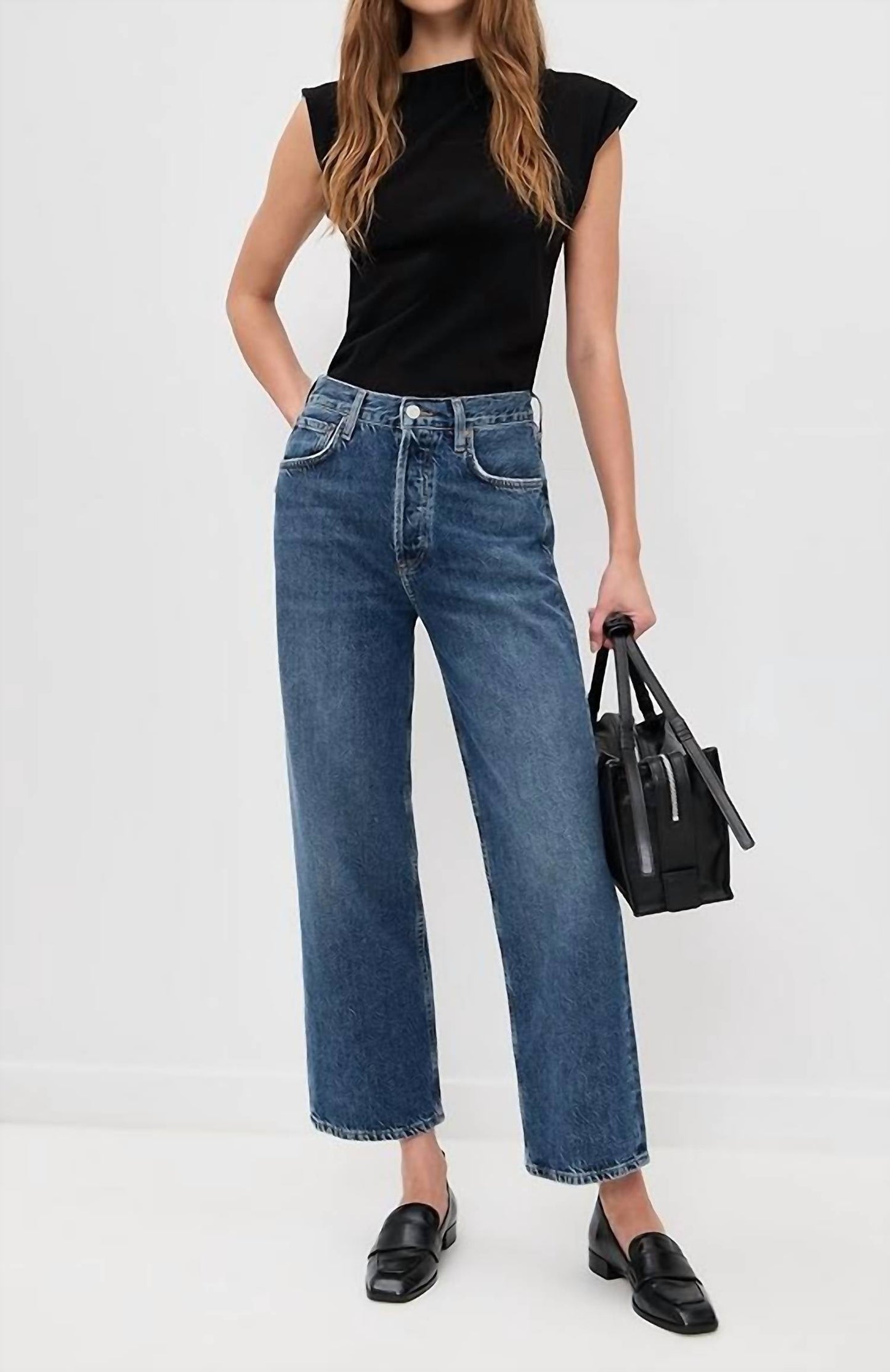 Agolde - Ren High Rise Wide Leg Jeans