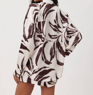 Bella Dahl - Contrast Oversized Button Down Shirt