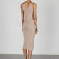 Enza Costa - SILK RIB TANK MIDI DRESS