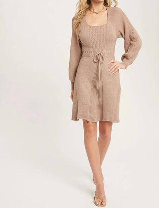 Bluivy - Café au Lait Sweater Dress